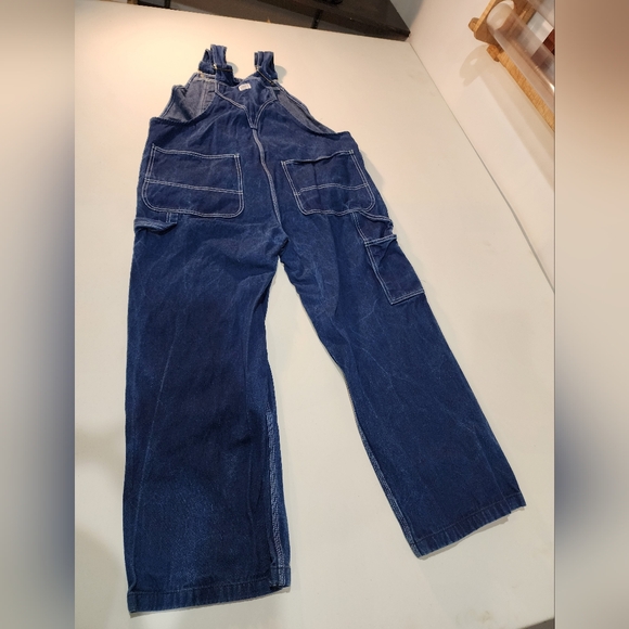 Liberty Carpenter Overalls Men's Size 42X30 Blue Denim Classic Style - Picture 11 of 13